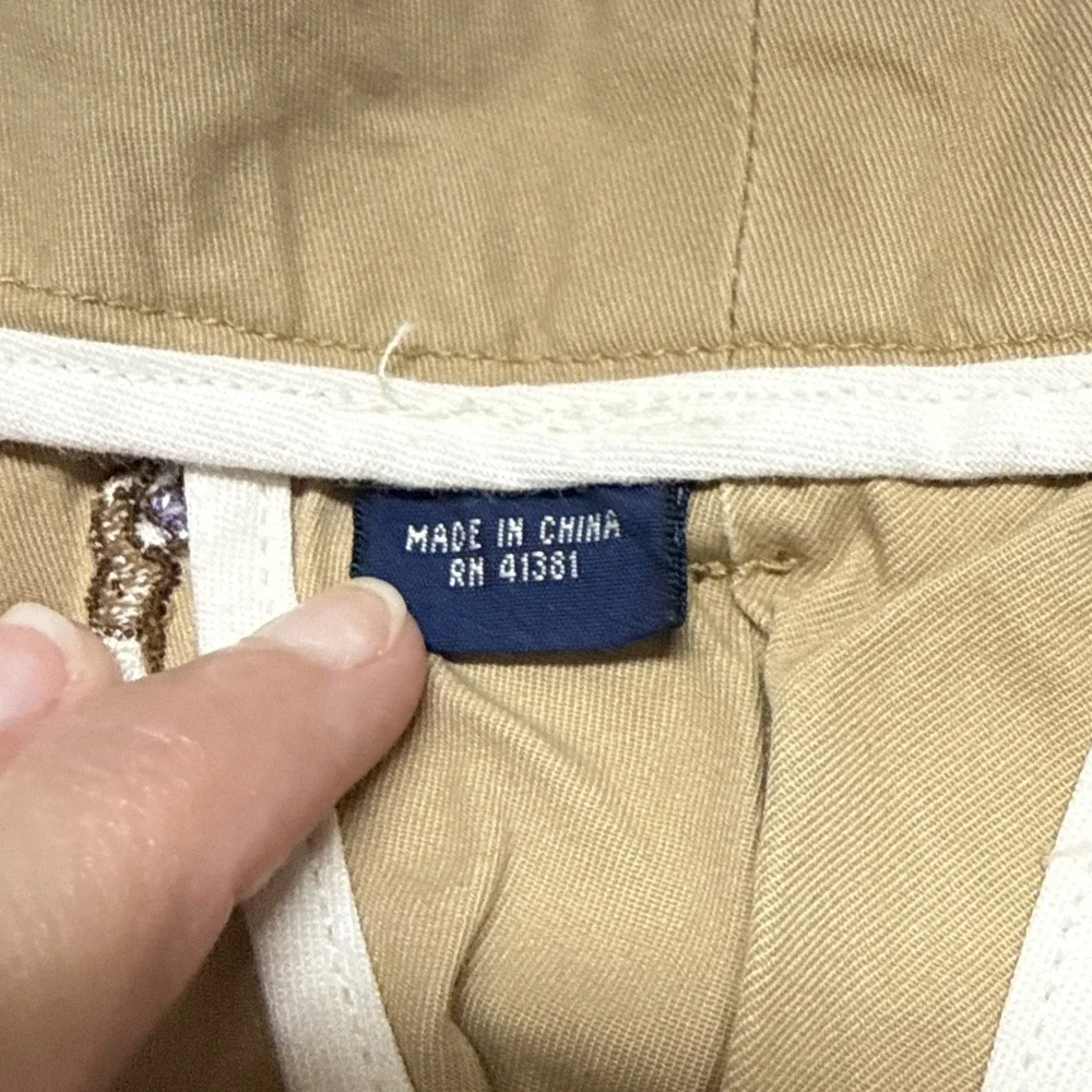 Polo Ralph Lauren Golf Size 38 Men's Khaki Chino Shorts All Over Golfer